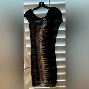 Helmut Lang Tie-Dye Shortsleeve Cotton Dress